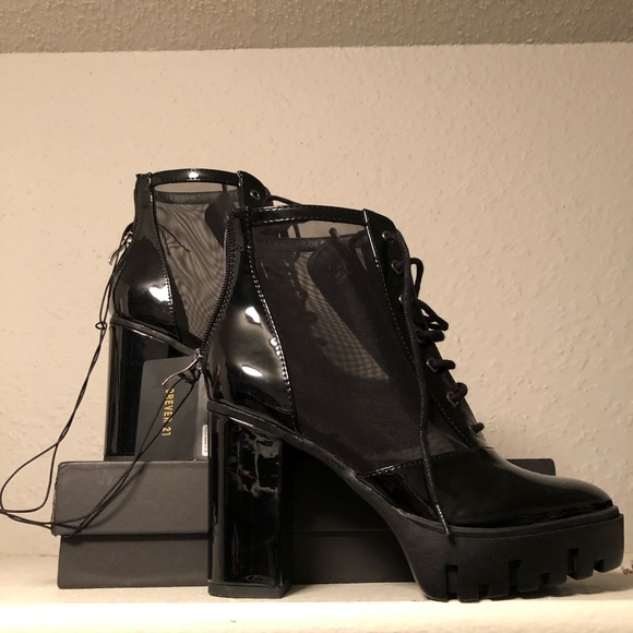 forever 21 patent leather boots